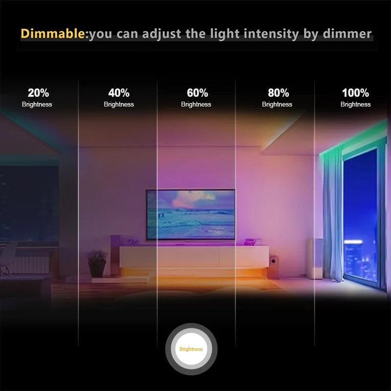 LED Strip COB 576 LEDs/m RGB DC12V 24V IP20 5М - LEDOF